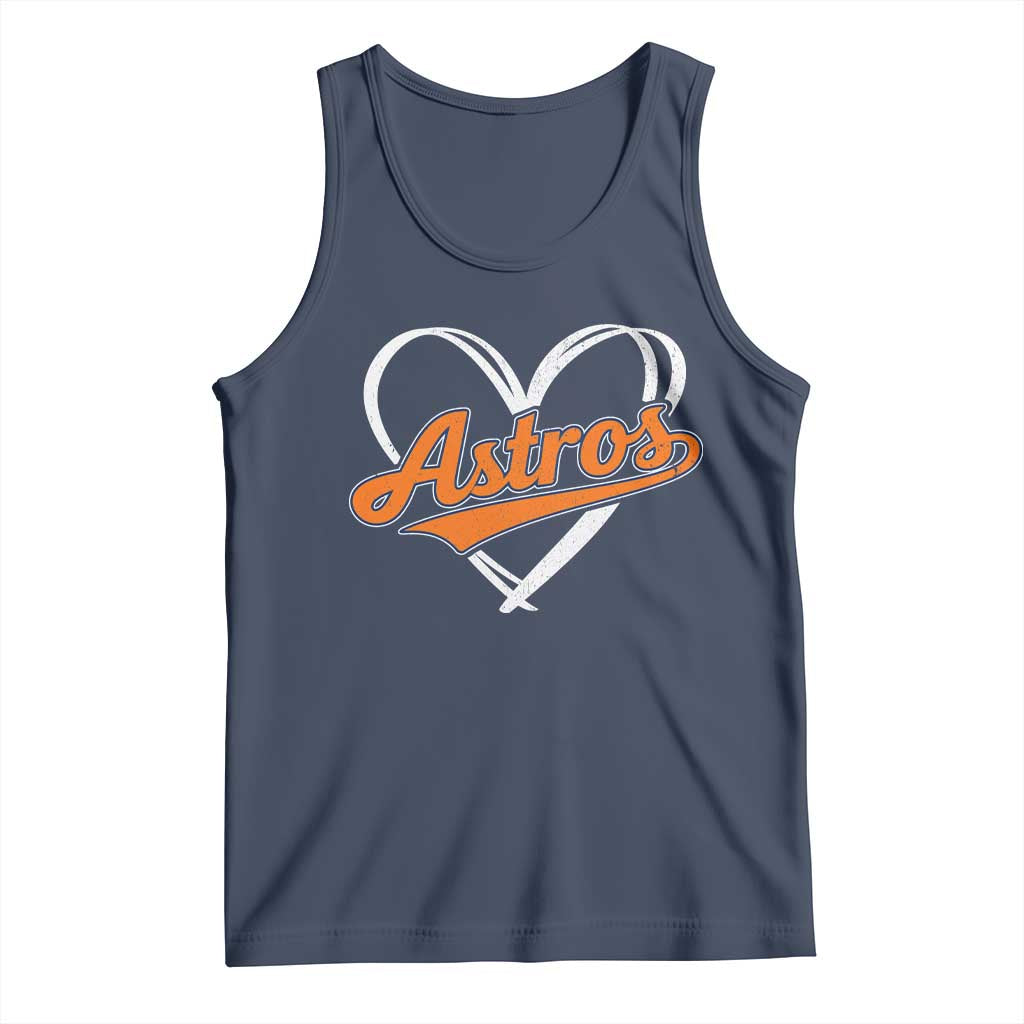 Vintage Astro Name Sports Style Tank Top Varsity Script Vintage Baseball Heart Graphic