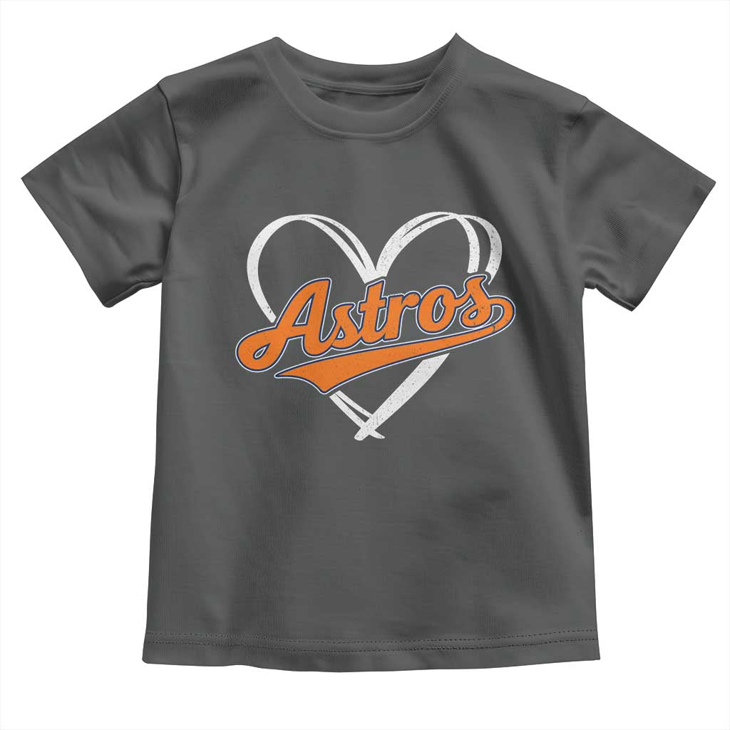 Vintage Astro Name Sports Style Toddler T Shirt Varsity Script Vintage Baseball Heart Graphic