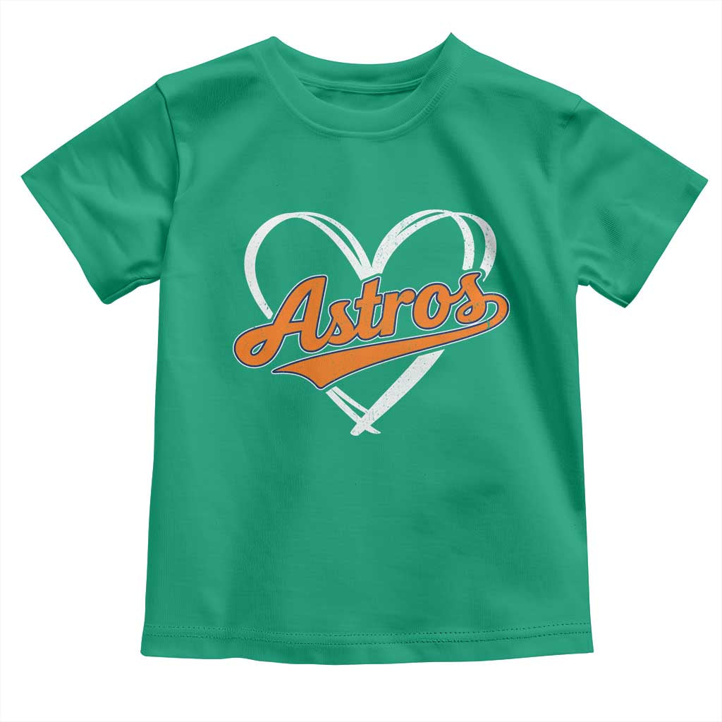 Vintage Astro Name Sports Style Toddler T Shirt Varsity Script Vintage Baseball Heart Graphic