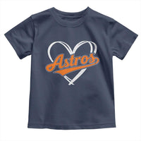 Vintage Astro Name Sports Style Toddler T Shirt Varsity Script Vintage Baseball Heart Graphic