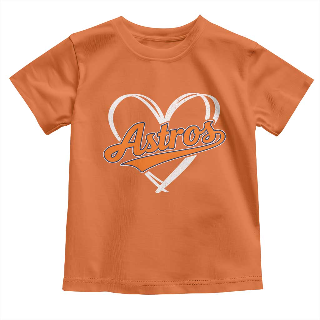 Vintage Astro Name Sports Style Toddler T Shirt Varsity Script Vintage Baseball Heart Graphic