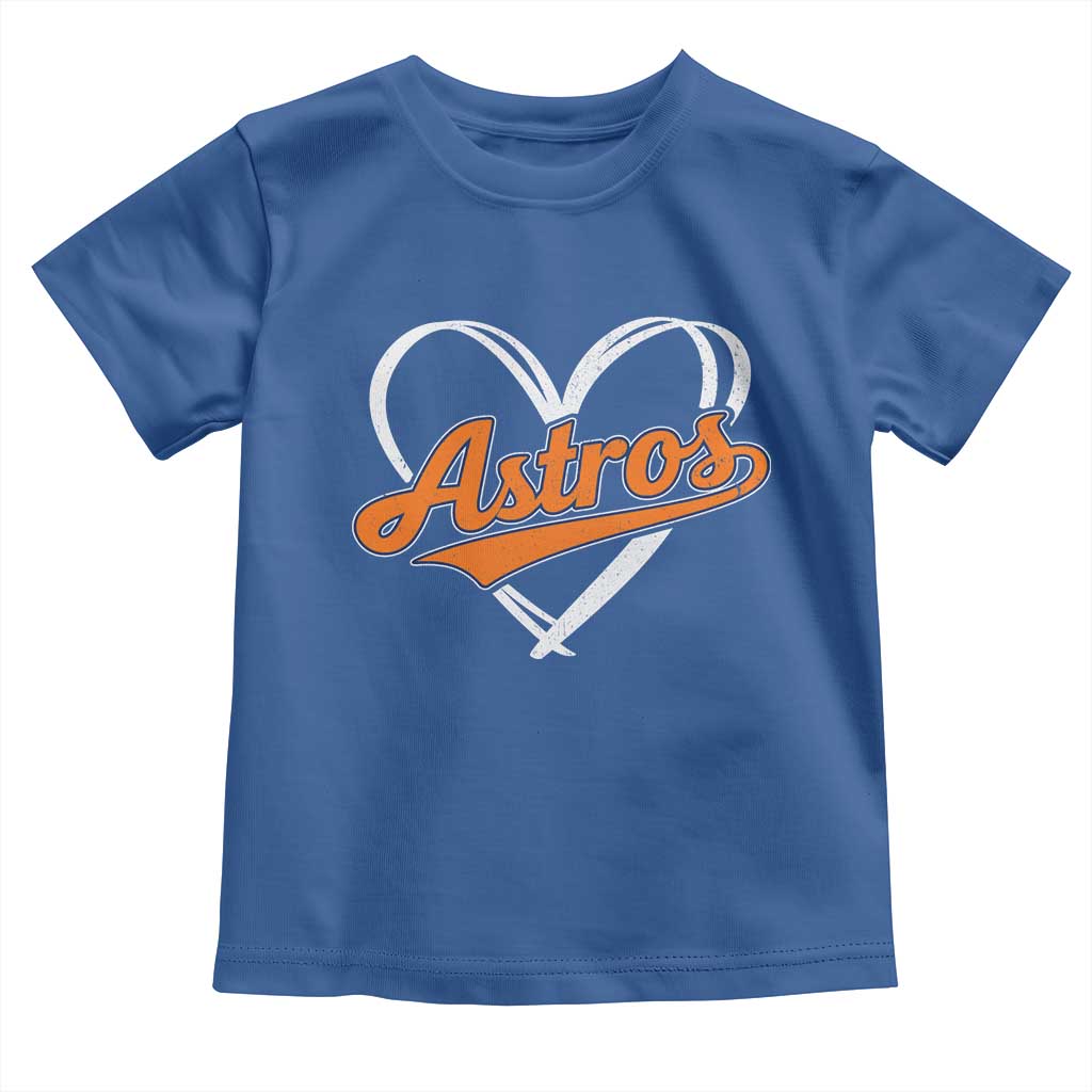 Vintage Astro Name Sports Style Toddler T Shirt Varsity Script Vintage Baseball Heart Graphic