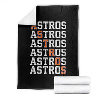 Vintage Astro Last Name Throw Blanket Retro Baseball Fans Sports Style
