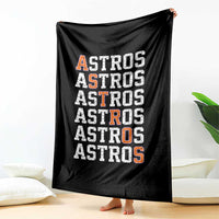 Vintage Astro Last Name Throw Blanket Retro Baseball Fans Sports Style