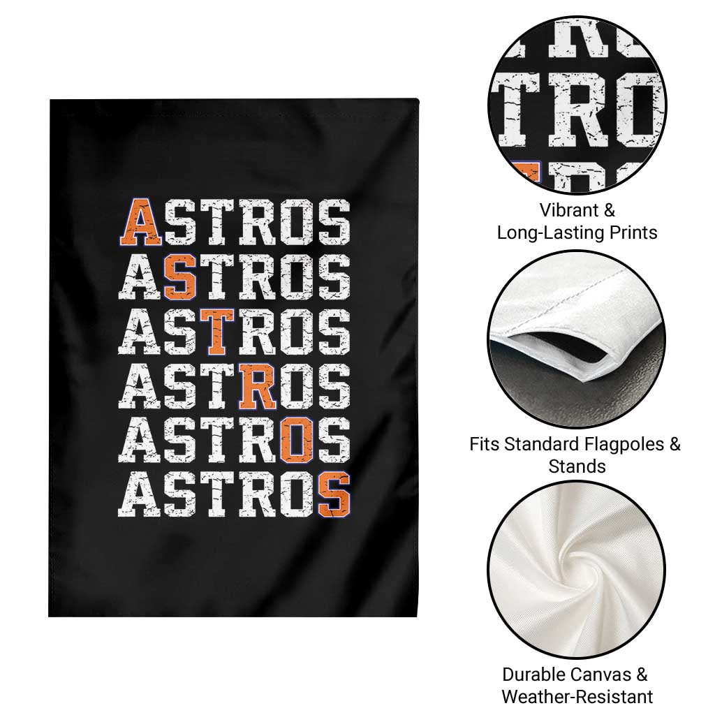 Vintage Astro Last Name Garden Flag Retro Baseball Fans Sports Style