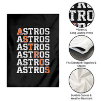 Vintage Astro Last Name Garden Flag Retro Baseball Fans Sports Style
