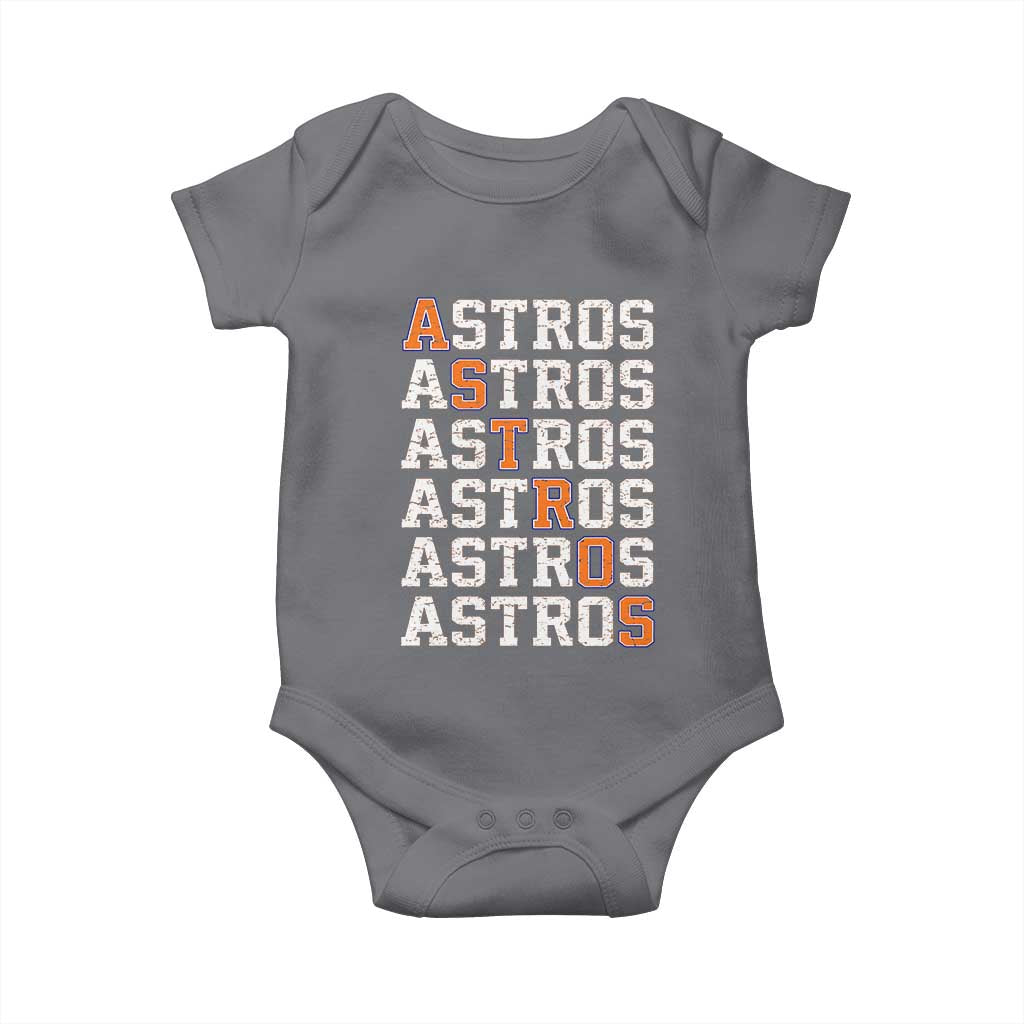 Vintage Astro Last Name Baby Onesie Retro Baseball Fans Sports Style