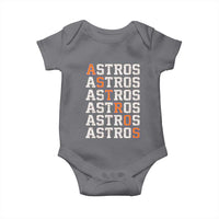 Vintage Astro Last Name Baby Onesie Retro Baseball Fans Sports Style