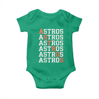 Vintage Astro Last Name Baby Onesie Retro Baseball Fans Sports Style