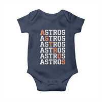 Vintage Astro Last Name Baby Onesie Retro Baseball Fans Sports Style