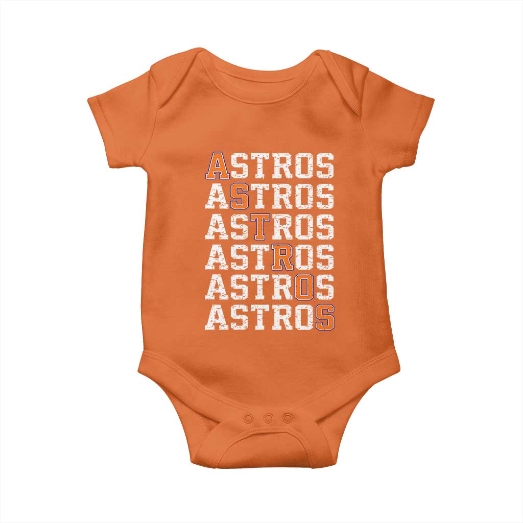 Vintage Astro Last Name Baby Onesie Retro Baseball Fans Sports Style