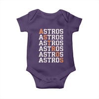 Vintage Astro Last Name Baby Onesie Retro Baseball Fans Sports Style