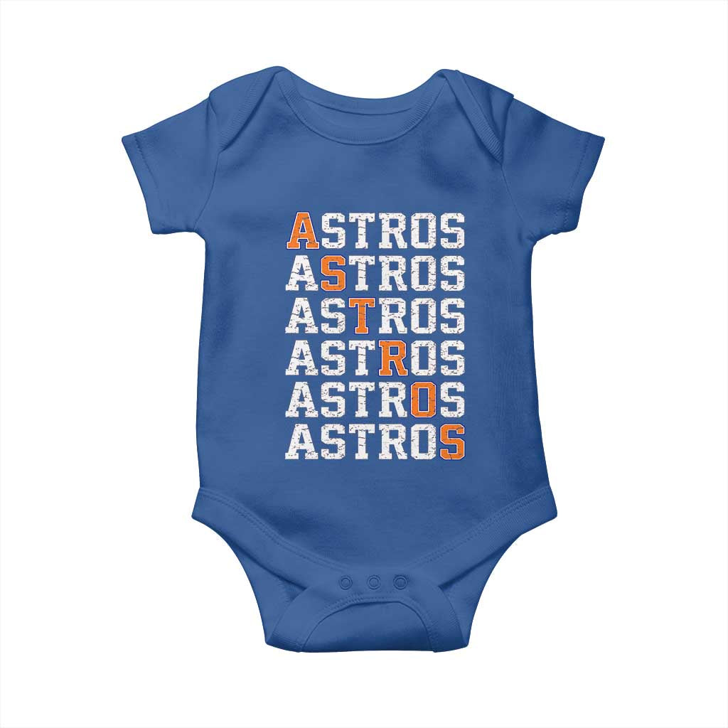 Vintage Astro Last Name Baby Onesie Retro Baseball Fans Sports Style