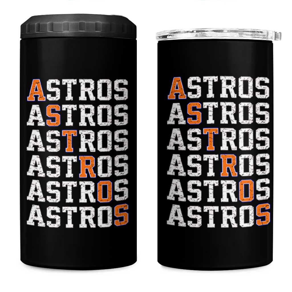 Vintage Astro Last Name 4 in 1 Can Cooler Tumbler Retro Baseball Fans Sports Style