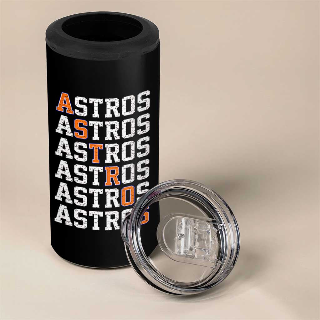 Vintage Astro Last Name 4 in 1 Can Cooler Tumbler Retro Baseball Fans Sports Style