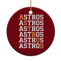Vintage Astro Last Name Ceramic Ornament Retro Baseball Fans Sports Style