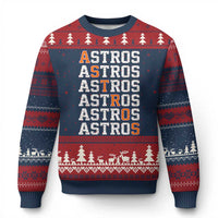 Vintage Astro Last Name Ugly Christmas Sweater Retro Baseball Fans Sports Style
