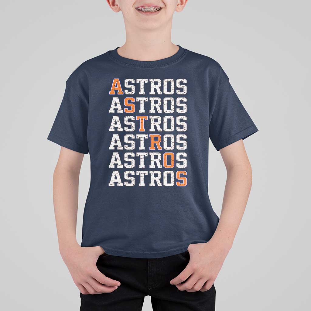 Vintage Astro Last Name T Shirt For Kid Retro Baseball Fans Sports Style