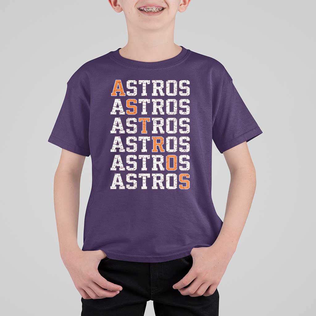 Vintage Astro Last Name T Shirt For Kid Retro Baseball Fans Sports Style