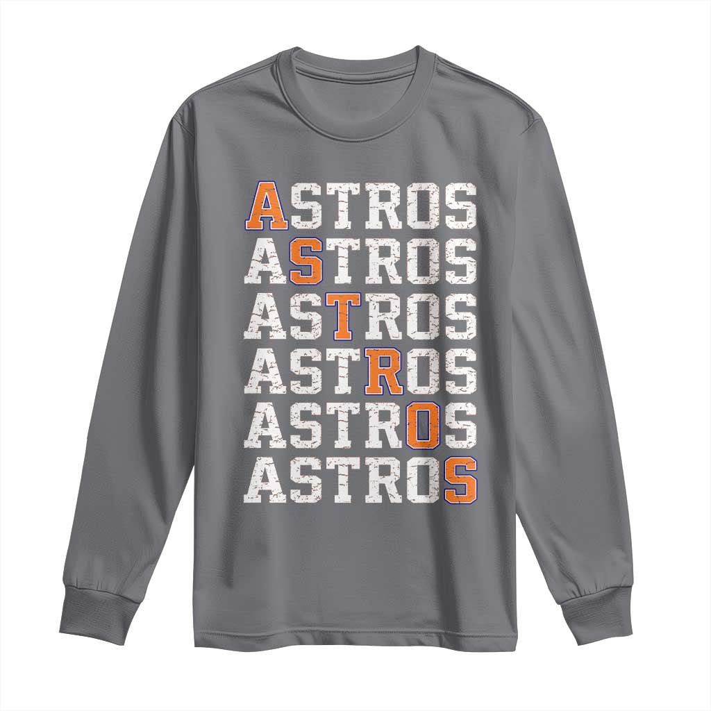 Vintage Astro Last Name Long Sleeve Shirt Retro Baseball Fans Sports Style