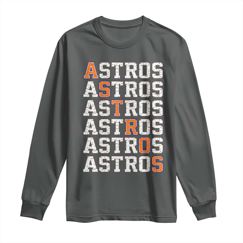 Vintage Astro Last Name Long Sleeve Shirt Retro Baseball Fans Sports Style