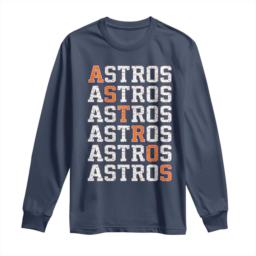 Vintage Astro Last Name Long Sleeve Shirt Retro Baseball Fans Sports Style