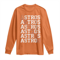 Vintage Astro Last Name Long Sleeve Shirt Retro Baseball Fans Sports Style