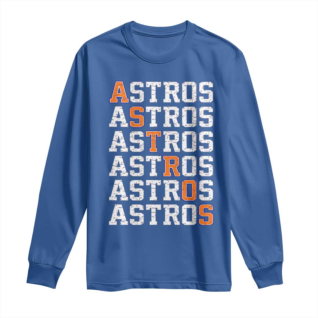 Vintage Astro Last Name Long Sleeve Shirt Retro Baseball Fans Sports Style