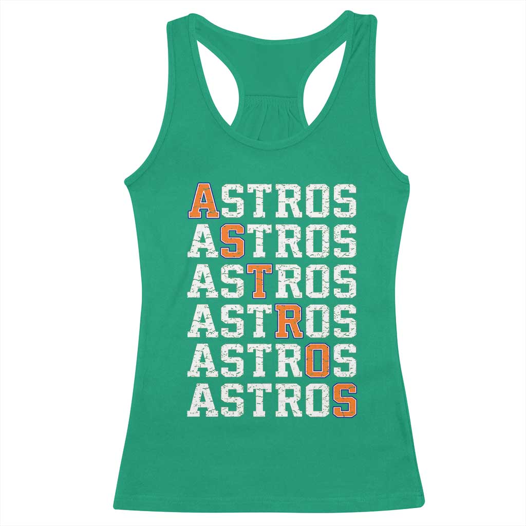 Vintage Astro Last Name Racerback Tank Top Retro Baseball Fans Sports Style