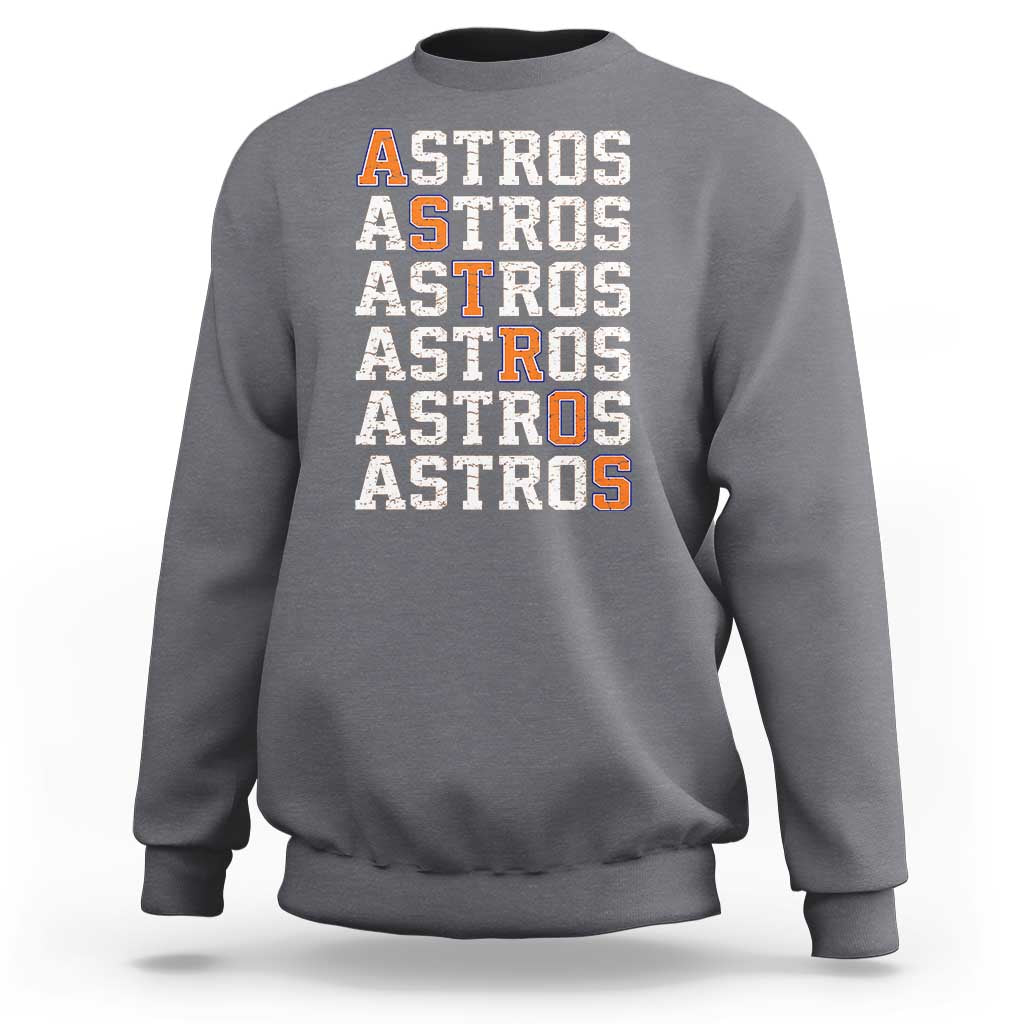 Vintage Astro Last Name Sweatshirt Retro Baseball Fans Sports Style