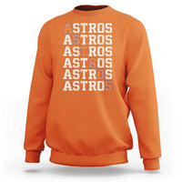 Vintage Astro Last Name Sweatshirt Retro Baseball Fans Sports Style
