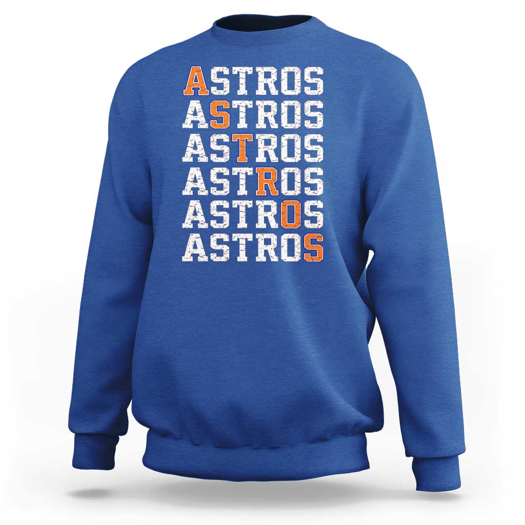Vintage Astro Last Name Sweatshirt Retro Baseball Fans Sports Style