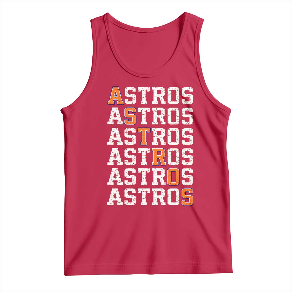 Vintage Astro Last Name Tank Top Retro Baseball Fans Sports Style