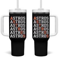 Vintage Astro Last Name Tumbler With Handle Retro Baseball Fans Sports Style