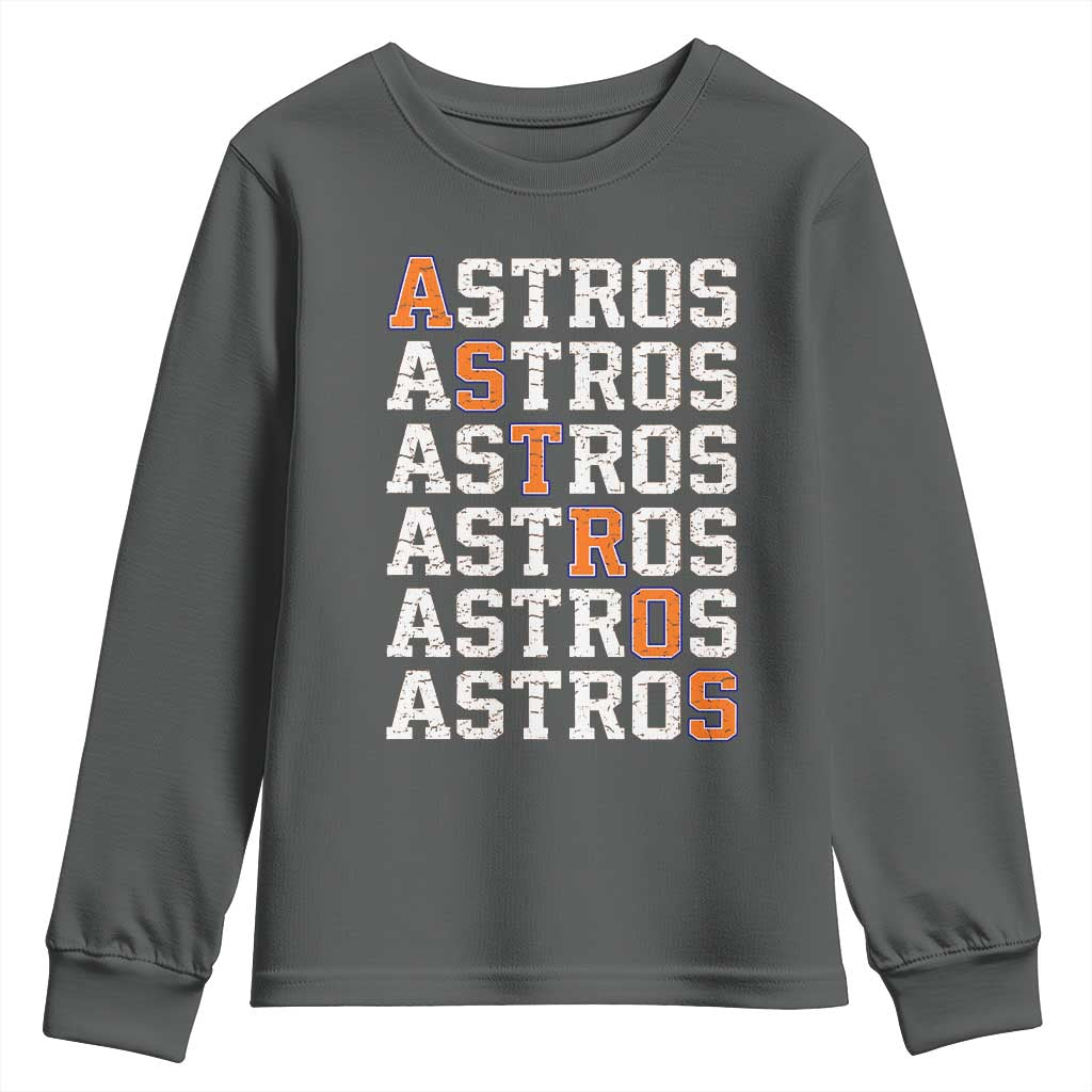 Vintage Astro Last Name Youth Sweatshirt Retro Baseball Fans Sports Style