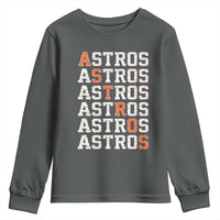 Vintage Astro Last Name Youth Sweatshirt Retro Baseball Fans Sports Style