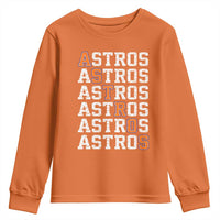 Vintage Astro Last Name Youth Sweatshirt Retro Baseball Fans Sports Style