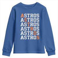 Vintage Astro Last Name Youth Sweatshirt Retro Baseball Fans Sports Style