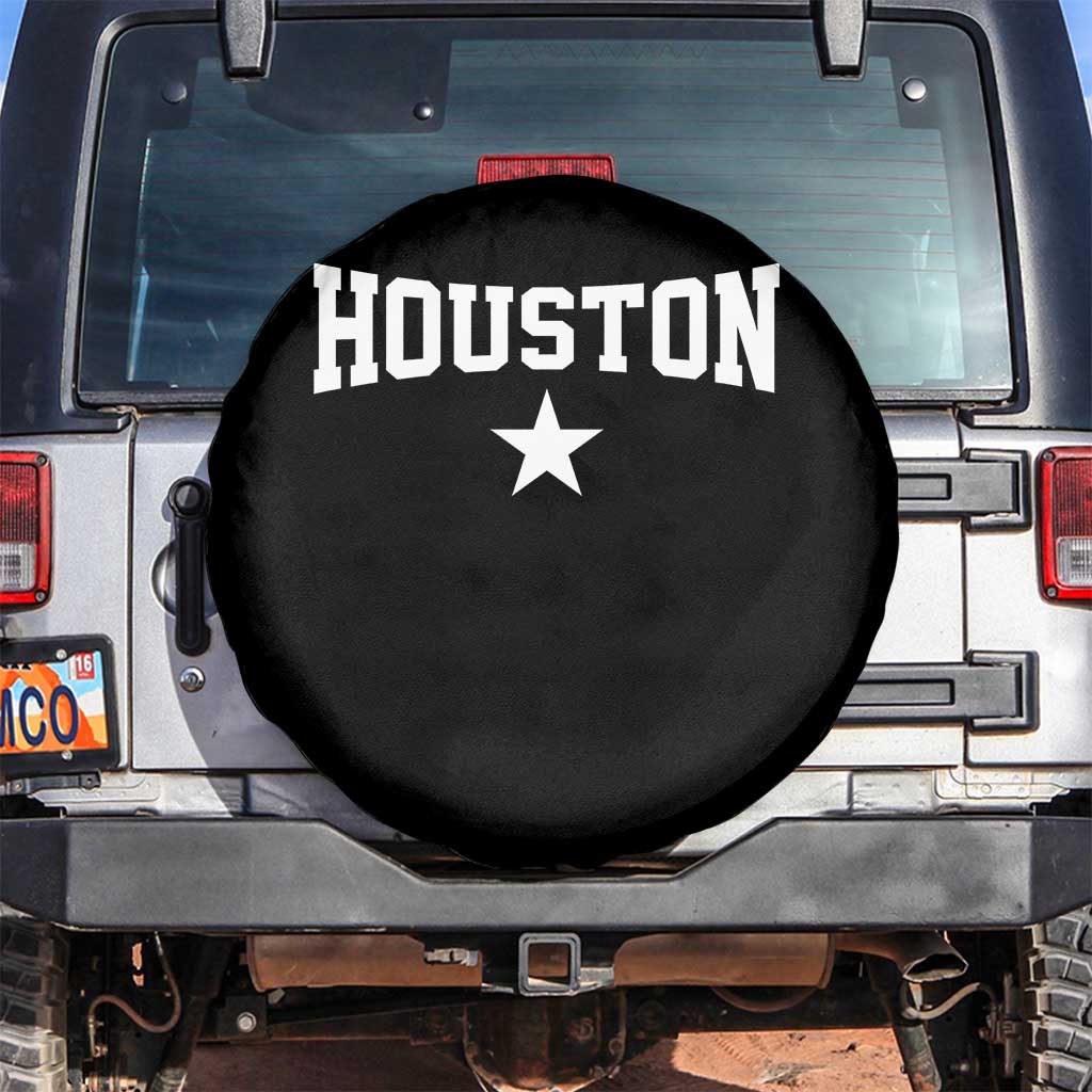 Vintage Houston Spare Tire Cover Retro Texas Throwback Athletic Sports Style 80s 90s