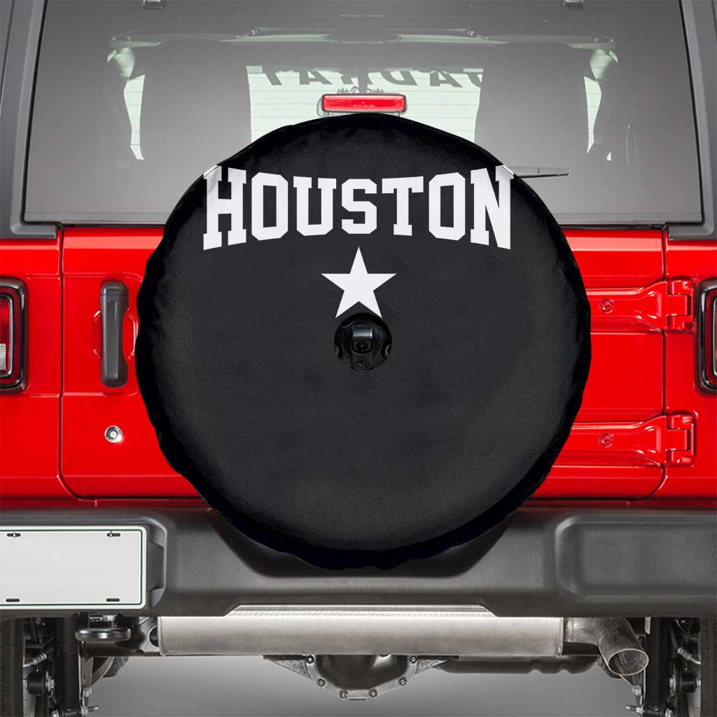 Vintage Houston Spare Tire Cover Retro Texas Throwback Athletic Sports Style 80s 90s