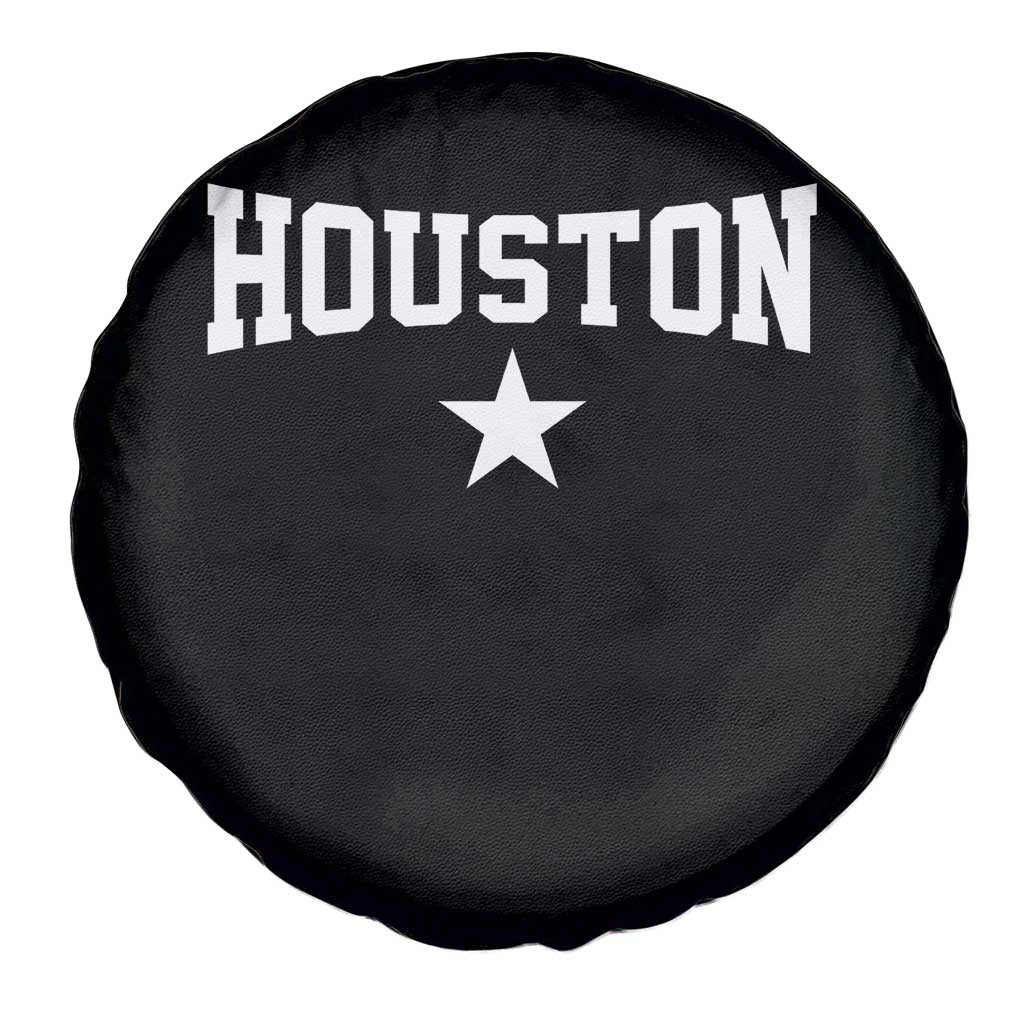 Vintage Houston Spare Tire Cover Retro Texas Throwback Athletic Sports Style 80s 90s