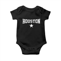 Vintage Houston Baby Onesie Retro Texas Throwback Athletic Sports Style 80s 90s