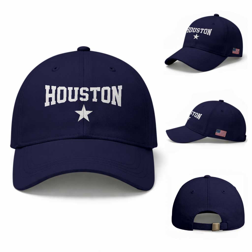 Vintage Houston Baseball Cap Retro Texas Throwback Athletic Sports Style 80s 90s