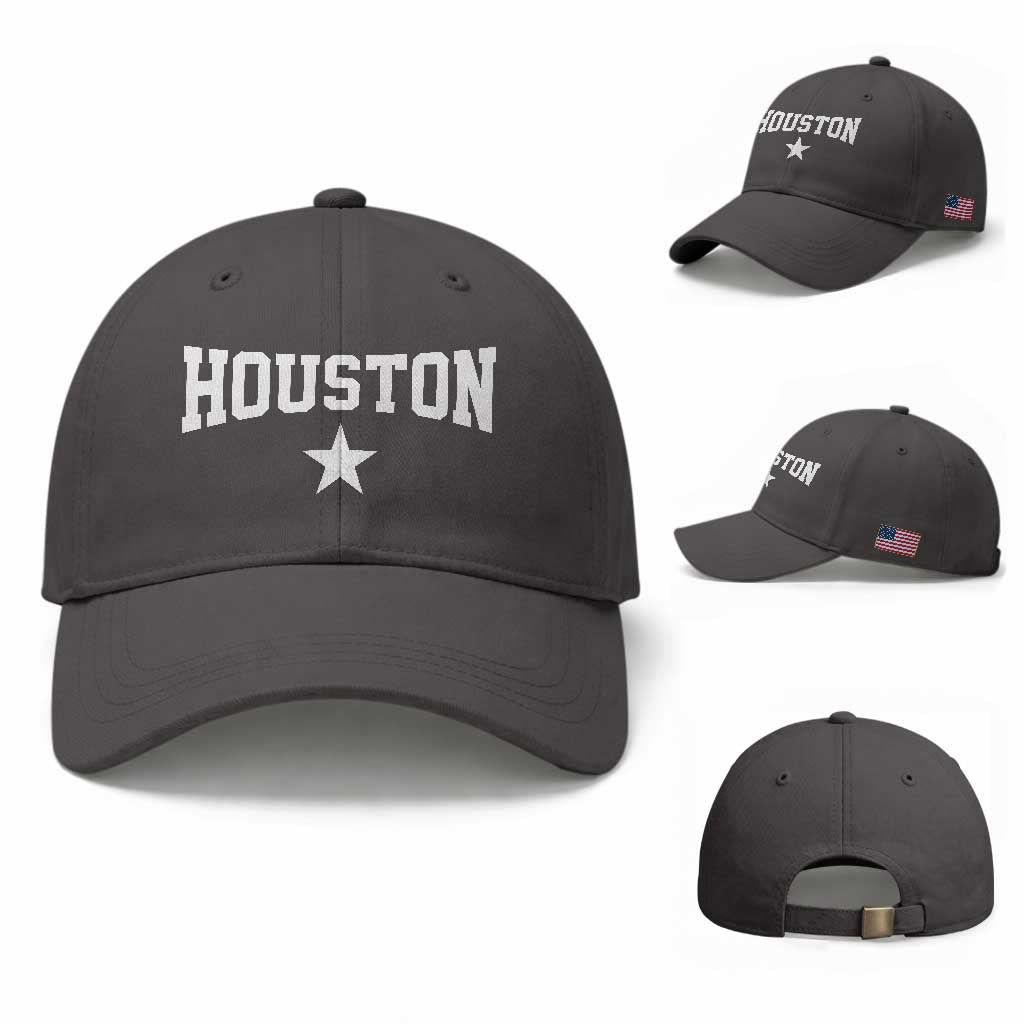 Vintage Houston Baseball Cap Retro Texas Throwback Athletic Sports Style 80s 90s
