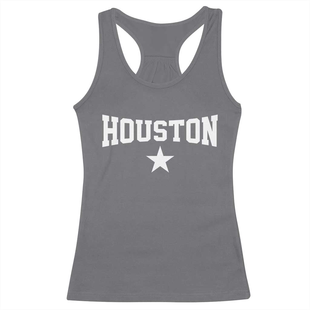 Vintage Houston Racerback Tank Top Retro Texas Throwback Athletic Sports Style 80s 90s