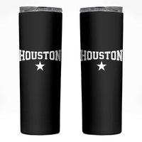 Vintage Houston Skinny Tumbler Retro Texas Throwback Athletic Sports Style 80s 90s