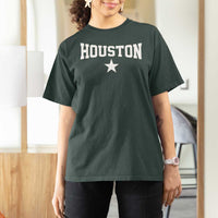 Vintage Houston T Shirt For Women Retro Texas Throwback Athletic Sports Style 80s 90s