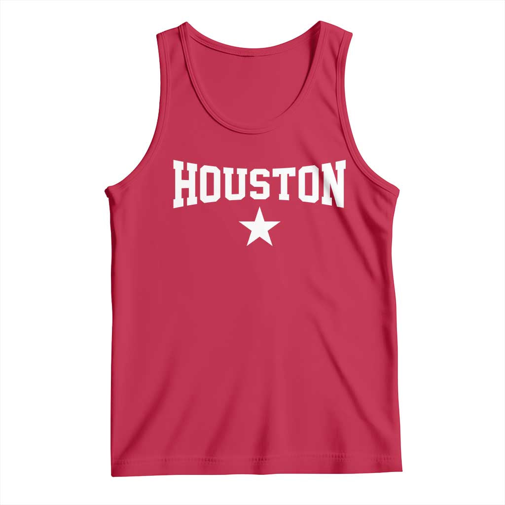 Vintage Houston Tank Top Retro Texas Throwback Athletic Sports Style 80s 90s
