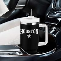 Vintage Houston Tumbler With Handle Retro Texas Throwback Athletic Sports Style 80s 90s