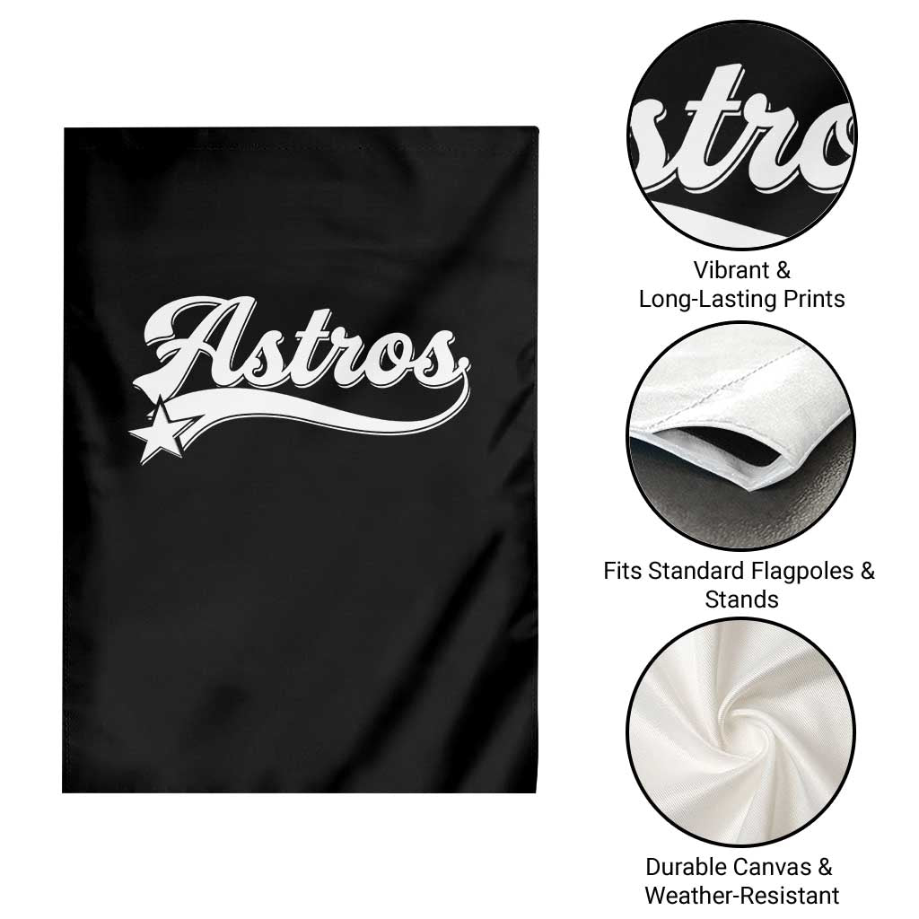 Vintage Astro Script Name Garden Flag Texas Vintage Sports Jersey Style 80s 90s